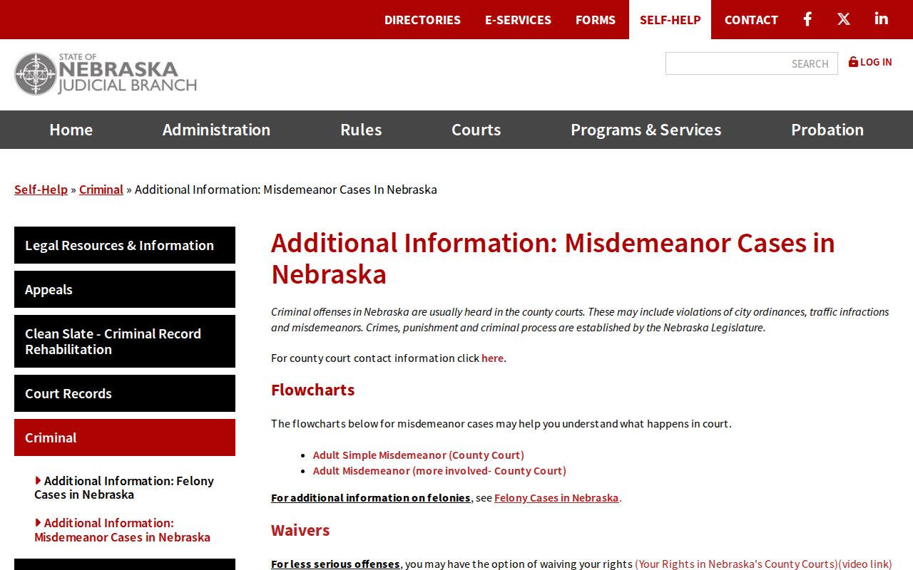 Kimball County bench warrant search misdemeanor guidance