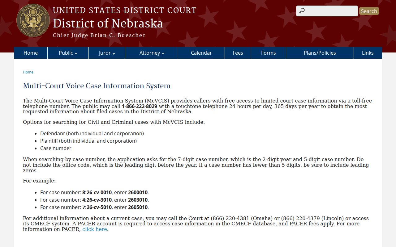 Kimball County arrest warrant search federal telephone case information